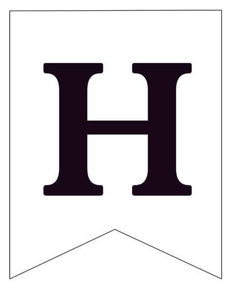 Free Printable Black and White Banner Letters | Paper Trail Design
