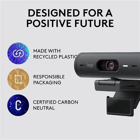 Logitech Brio 500 (Graphite) Webcam Best Price in India on Thevaluestore.in