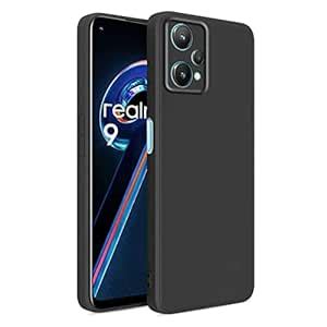 LIRAMARK Silicone Soft Back Cover Case for Realme 9 Pro 5G (Black ...