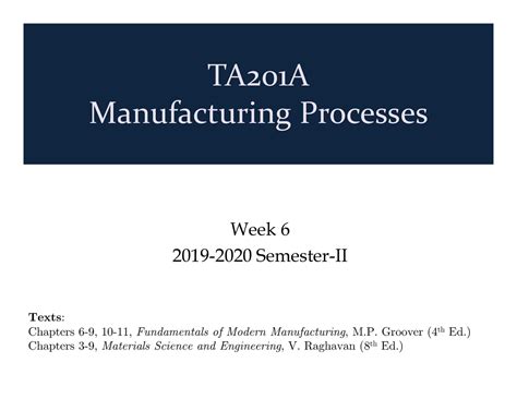 L-6-11Feb2020 - This contains lecture 7 - TA201A Manufacturing ...