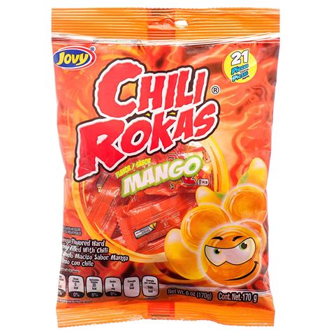 Jovy Chili Rokas Mango Flavor Mexican Candy (2 x 6 oz. Bags) - Walmart.com