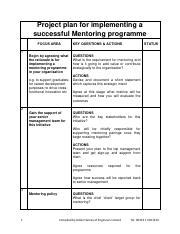Image result for Project Management Mentoring Plan