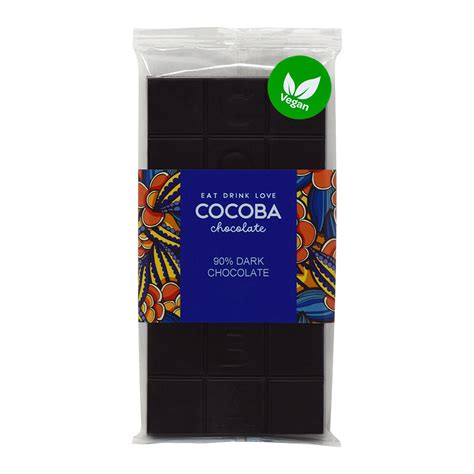 90% Dark Chocolate Bar – Cocoba