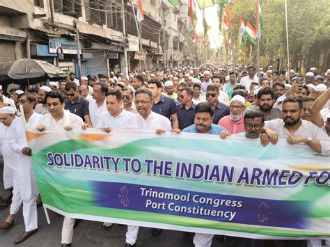 ‘Solidarity to the Indian Armed Forces’: Triamool holds rallies across ...