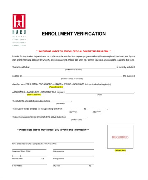 Image result for Verification Form Example