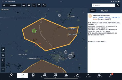ForeFlight adds graphical en route NOTAMs in latest update - iPad Pilot News