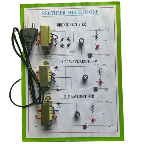 Buy RECTIFIER THREE in ONE WORKING MODEL and PROJECT Online at Low ...