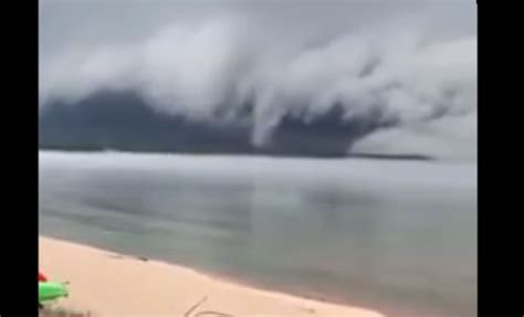 Michigan woman captures massive image of unexplained shelf cloud over ...