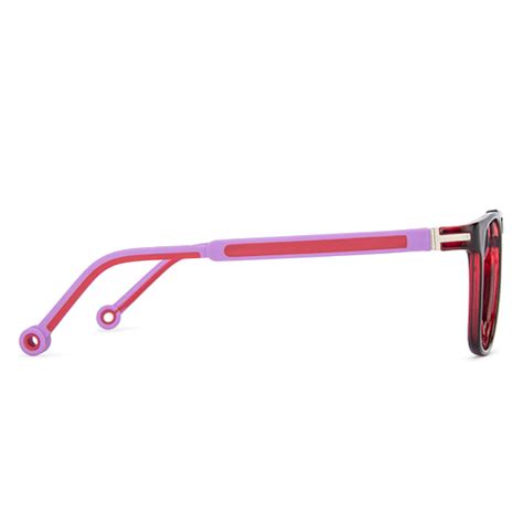 Buy Kids Glasses: Maroon Transparent Purple Red Full Rim Square Kids 2 ...
