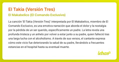 Significado de la canción EL TAKIA (VERSIÓN TRES) (El Makabelico (El ...
