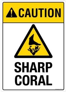 Safety Sign Store Caution: Sharp Coral Emergency Sign Price in India ...