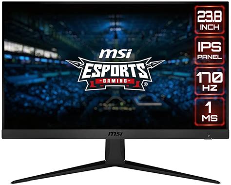 MSI G2412 Esports Gaming Monitor 23.8 Inch Full HD (1920x1080) IPS ...