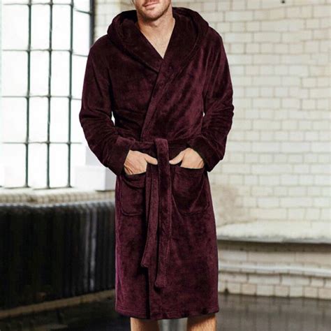 Towel Robe For Men Male Bathrobe Robe Men Mens Summer Robes Soft Robes ...