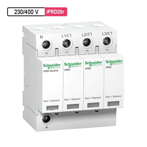 Schneider Electric Acti 9 Surge Arresters iPRD20r 230/400V 3P+N 18mm 4M ...