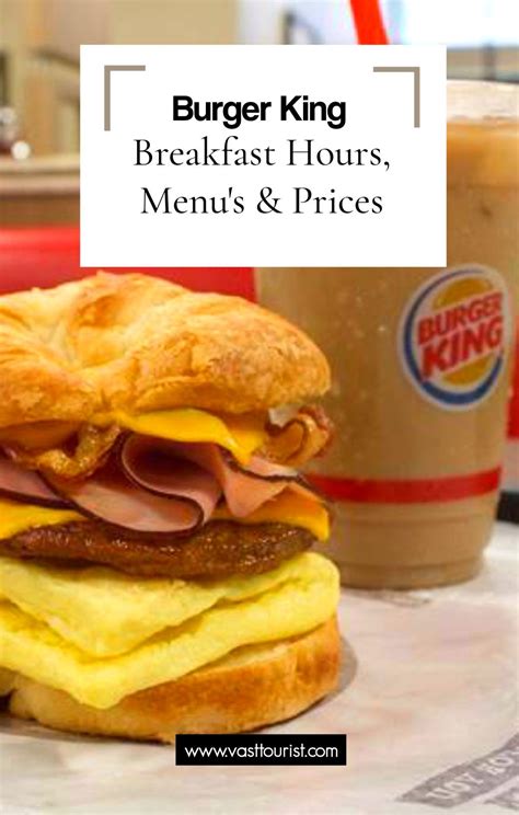Burger King Breakfast Menu