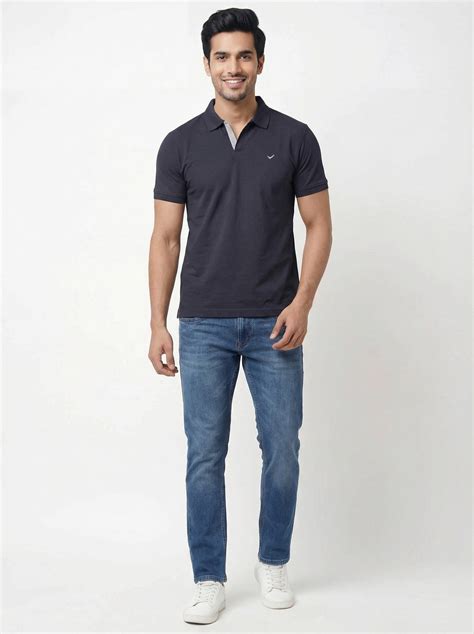 Buy Men Regular Fit Johnny Collar Solid T-Shirt from Twills – TwillsIndia