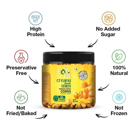 Buy Creamy Dreamy Onion Freeze-Dried Corn Snacks | Bonvie Snacks