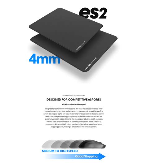 Pulsar ES2 eSports Mousepad - Large (4mm) | PLE Computers