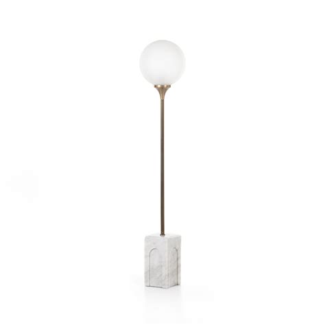 Four Hands Howie Floor Lamp Antique Brass Iron | Gracious Style