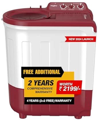 Whirlpool 6.5 kg 5 Star Supreme Semi-Automatic Top Loading Washing ...