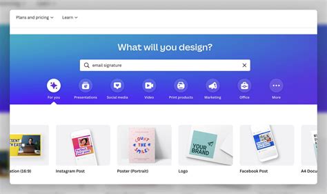 Image result for Canva HTML Code Email Signature