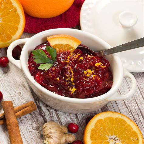 Easy Ginger Orange Cranberry Sauce with Honey Recipe