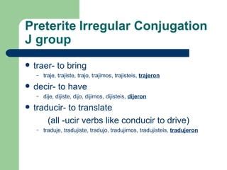 Preterite imperfect | PPT