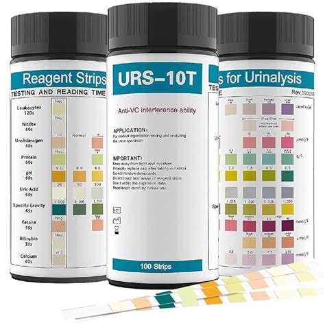 HANNEA® 100-Count Urinalysis Strips, Quick UTIs Urine Test Dipsticks ...