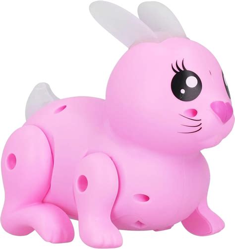 Buy VGRASSP Walking Rabbit Figure Cute Pet Electronic Toy with Light ...
