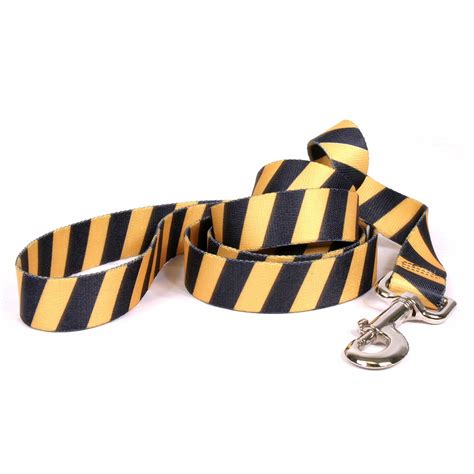 Yellow Dog Design Team Spirit Yellow and Black Dog Leash-Size Large-1 ...