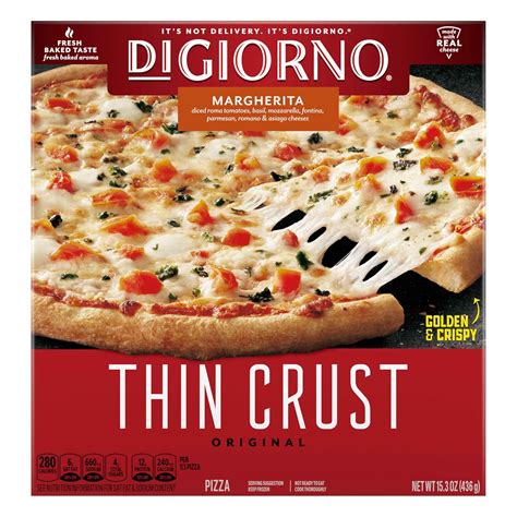 Amazon.com: Digiorno Frozen Pizza, Margherita Thin Crust Pizza, 15.3Oz ...