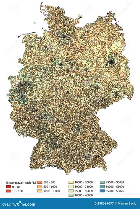 Germany Map Population by Zip Code Map Stock Illustration - Illustration of green, sketch: 258029637