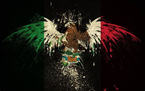 Download Artistic Mexico Flag Eagle Wallpaper | Wallpapers.com