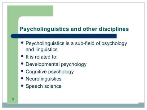 Psycholinguistics | PPTX