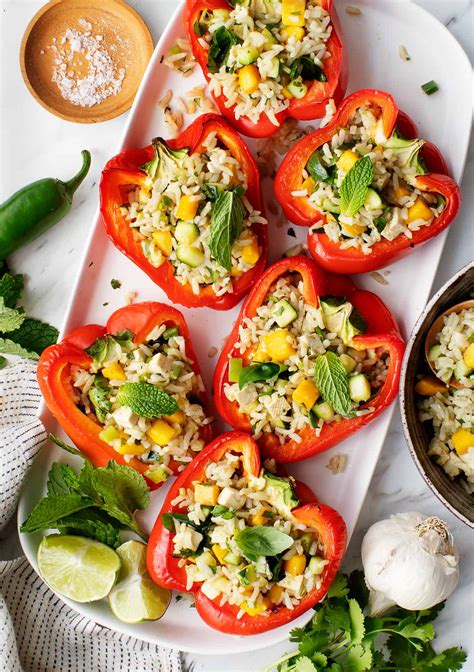 Coconut Rice Stuffed Peppers Recipe - Love and Lemons