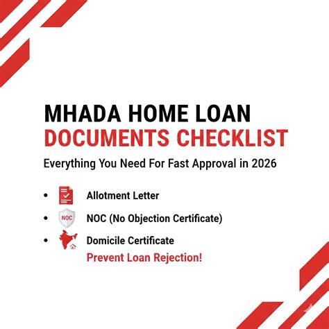 MHADA Home Loan Documents Checklist: Essential Guide for 2026