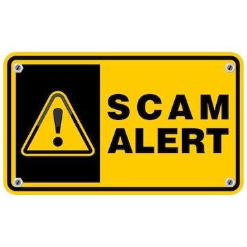 Image result for Scam Alert Sign