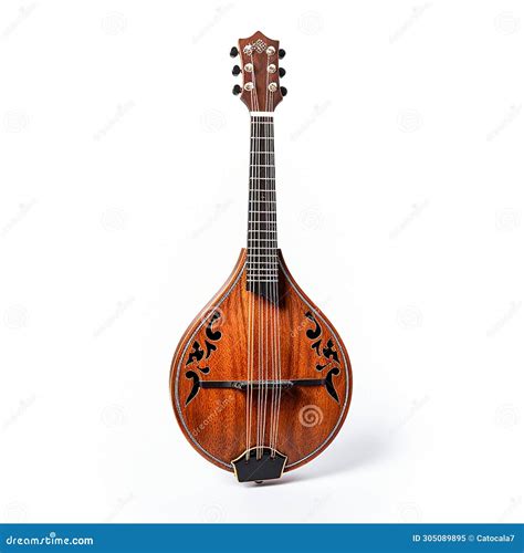 Mandolin, National Italian Musical Instrument, Isolated on White Stock ...