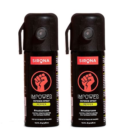 IMPOWER Self Defence Pepper Spray for Woman Safety - 55 ML (Pack of 2 ...