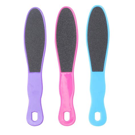 Buy Milisten 3PCS Pedicure Foot File Plastic Handle Double Side Callus ...