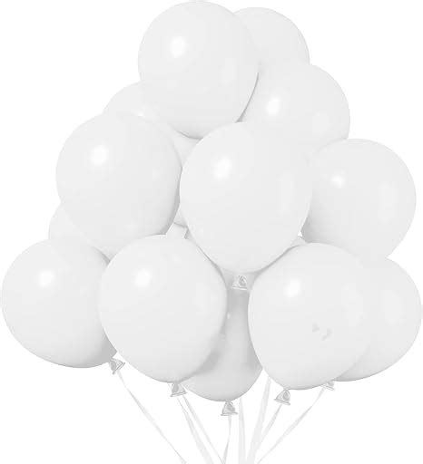 بالونات بيضاء من بارتي ماجيك، 10 قطع Party Magic White Balloons, 10 Pieces