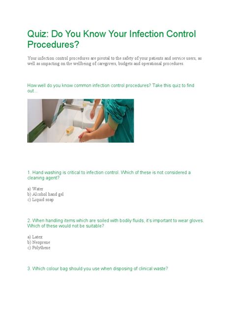 Infection Control Exam Practice Test 的图像结果