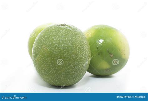 Closeup of Green and Yellow Color Mosambi or Sweet Lime Fruit Isolated ...