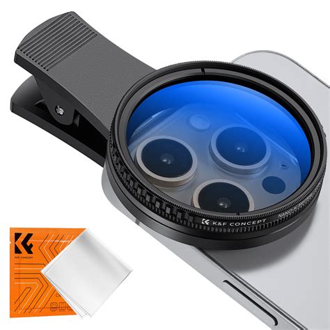 K&F Concept 52mm Clip-on CPL Phone Camera Lens Filter Kit, Circular ...