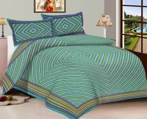 AMIGOS 120 TC Cotton Double Striped Flat Bedsheet - Buy AMIGOS 120 TC ...