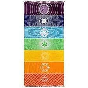 Shivalaya Gems Crystal 7 Chakra Yoga Mat for Yoga and Meditation(150 ...