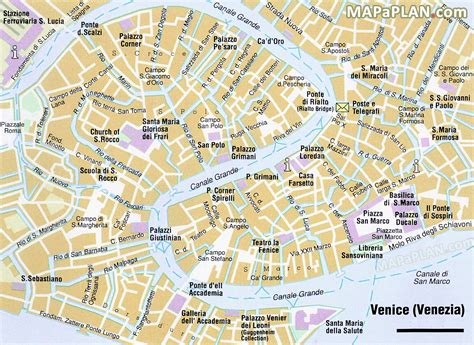 Printable Walking Map Of Venice