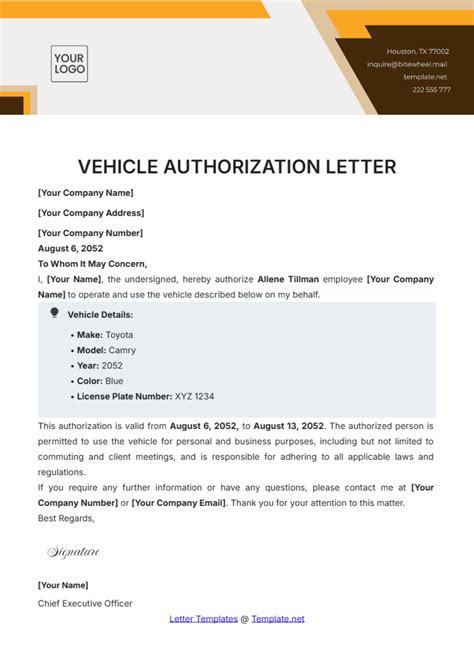 Free Loan Authorization Letter Template to Edit Online