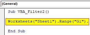 Image result for Filter VBA Code