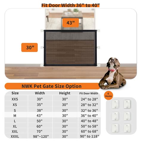 MyLittleUS. NWK Magic Dog Gate for Stairs Pet Gate for The House ...